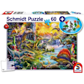 Miniatyrbillede 1 af 3: Dinosaurer - med tilføjelse (dinosaurfigurer) - 60 stk - SCHMIDT SPIELE Flerfärgad