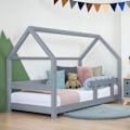 Miniatyrbillede 2 af 4: Lit cabane - Benlemi - TERY - Grå - 140x200cm - Massiv træ - 1 plads grå