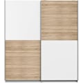 Pikkukuva 1 / 6: Vaatekaappi 2 liukuovea - Lastulevy - Tammi ja valkoinen sisustus - P 170,3 x S 61,2 x K 190,5 cm - ULOS Ek och vit dekor
