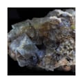 Miniatyrbillede 4 af 6: Sten og mineraler. Fluorit + Baryt. 541,55 øre. Lantignié, Beaujeu, Rhône, Frankrig.