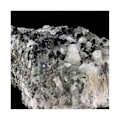 Pikkukuva 2 / 3: Kivet ja mineraalit. Albite + Epidote. 1465,0 senttiä. Saint-Véran, Hautes-Alpes, Ranska.