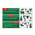 Miniatyrbillede 4 af 6: Bosch akku boreskruetrækker - UniversalDrill 18 (Leveres med 2 18V-1,5Ah batterier + oplader + bæretaske)