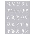 Pikkukuva 2 / 2: Alphabet-polymeerisavi stensiili 15,3 x 11,4 cm Grå