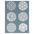 Miniatyrbild 2 av 3: Sculpey Screen Printing Stencils - Blommig Blå
