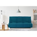 Pikkukuva 2 / 6: 3-istuttava vuodesohva - Ankansininen - 100% puuvillaa - P 193 x S 92 cm - LENA Blå Anka