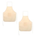 Miniatyrbillede 2 af 2: 2 børne bomuldsforklæder 49 x 60 cm Beige