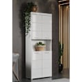 Miniatyrbillede 2 af 6: Dobbelt badeværelsesmøbel - 4 døre + 1 niche - B73 x D31 x H190 cm - Hvid - AMANDA