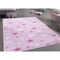 Miniatyrbillede 3 af 4: Børnetæppe - MANI TEXTILE - Stjerne - Rosa - 100x150 cm - Maskinvaskbar Rosa