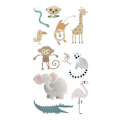 Miniatyrbillede 2 af 2: 3D dyrestickers safari Flerfärgad