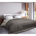 Miniatyrbild 2 av 6: CALGARY Varmt täcke Microfiber 400g/m² Taupe & Linne 240x260cm Taupe/Linne