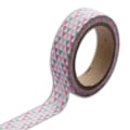 Pikkukuva 1 / 4: Vihreät ja vaaleanpunaiset masking-teippikolmiot Grön