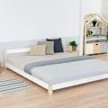 Miniatyrbillede 2 af 4: Dobbeltseng skandinavisk COMFY 200 x 200 hvid og naturel Vit
