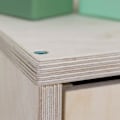 Miniatyrbillede 4 af 4: NABOSKY hvid opbevaringsmøbel 2x4 Vit
