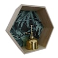 Miniatyrbillede 2 af 3: Hexagonal hylde i træ 30 x 26 x 10 cm Beige
