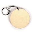 Pikkukuva 2 / 3: 10 pyöreää puista avaimenperää Ø 5,5 cm Beige