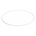 Miniatyrbillede 1 af 4: Attrape-drøm Rayher hobby - 2505900 - Rayher metalring, makramecirkle, 12 cm, 3 mm, belagt, hvid