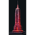 Pikkukuva 6 / 6: 3D Empire State Building valaistu palapeli - Ravensburger - 216 osaa - Värilliset LEDit - 10-vuotiaat ja sitä vanhemmat Flerfärgad