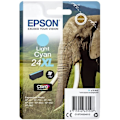 Miniatyrbillede 4 af 5: EPSON T2435 XL lys cyan blækpatron - Elephant (C13T24354012)