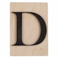 Miniatyrbillede 1 af 2: Dekorative objekter - Ikke specificeret - Dekorative træbogstaver - 14,9 x 10,5 cm - Sort - Moderne - Design Svart