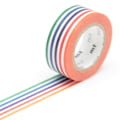Pikkukuva 1 / 2: Masking Tape MT Kids Moniväriset viivat - värikäs reuna Flerfärgad