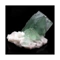 Miniatyrbillede 5 af 5: Sten og mineraler. Fluorit, kvarts. 2449,0 øre. De'an, Jiangxi, Kina. Lila