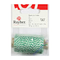 Miniatyrbillede 1 af 2: Ficelle i to farver - Rayher - 1mm - 35m - Grøn og Hvid - Bagerens snore Grön, Vit