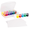 Miniatyrbillede 2 af 3: PRIMO 416TB18ASP Fint akrylmalingssæt i 25 ml gryde. Multifunktions etui med 12 normale farver, 4 fluorescerende, guld, 12 normala färger, 4 fluorescerande
