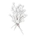Miniatyrbillede 1 af 2: Dekoration - RICO DESIGN - 24 hvide bær - Plastik - Harpiks - 8 cm Vit