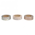 Miniatyrbillede 2 af 3: 3 malertapes 10 m x 1,5 cm - Nordic Beige, Silver