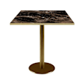 Pikkukuva 1 / 4: Pöytä 70 x 70 cm Rooma bistro kiiltävää suonimarmoria Svart