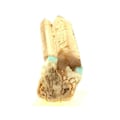 Pikkukuva 3 / 5: Kivet ja Mineraalit. Amazoniitti + Smoky Quartz. 671,5 senttiä. Konso, Etiopia. Blågrön