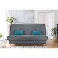 Miniatyrbillede 2 af 6: COMFORT BULTEX Clic clac 3 steder - Antracit stof - Fremstillet i Frankrig - L 192 x D 95 x H 101 - MONA Antracit