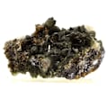 Miniatyrbillede 1 af 6: Sten og mineraler. Cubanite + Prase Quartz. 1292,0 øre. Trepca, Kosovo.
