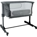 Miniatyrbillede 1 af 5: NANIA DODI co-sovende babyseng - 2 i 1 ekstra seng - Ultra komfort madras 4 cm tyk - L 80 x B 42 cm Grå