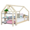 Pikkukuva 1 / 4: Mökkisänky hyllyllä 120 x 180 luonnollinen ja harmaa Beige
