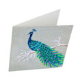 Pikkukuva 2 / 3: Crystal Art timanttikortti - Peacock - 18 x 18 cm Flerfärgad