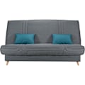 Miniatyrbillede 1 af 6: COMFORT BULTEX Clic clac 3 steder - Antracit stof - Fremstillet i Frankrig - L 192 x D 95 x H 101 - MONA Antracit