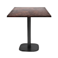 Miniatyrbillede 1 af 4: Bord 70 x 70 cm - Rund rust rock model kastanj