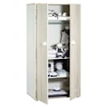 Pikkukuva 2 / 2: Smile vauvan vaatekaappi - Pyökki - 2 ovea - 168x85x57cm - Vauvan hinta Beige