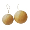 Miniatyrbild 3 av 4: Papper-mache julekuler (x40) Beige