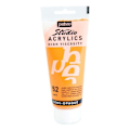 Miniatyrbillede 1 af 3: Akrylmaling - Pébéo - Studio - Mørk Cadmium Gul - 100 ml - Satin Mörk kadmiumgul