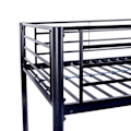 Miniatyrbillede 5 af 6: ELIOT børne mezzaninseng i sort metal 90x190cm med boxspring medfølger Svart