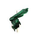 Miniatyrbillede 2 af 2: Sten og mineraler. Malakit. 63,5 ct. Katanga, Congo.