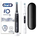 Pikkukuva 1 / 6: Oral-B iO 5 2 kpl pakkaus, mustavalkoinen sähköhammasharja, 2 harjaspäätä Svart