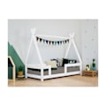 Miniatyrbillede 3 af 4: Benlemi - DO-0003/120X200-BIL - NAKANA tipi træ enkeltseng Hvid 120x200cm Vit