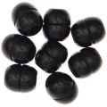 Pikkukuva 2 / 2: Pyöreät helmet - Mustapuu - 22 mm - Ihanteelliset makrameen - Sekä naisille että miehille - Aikuiset Svart