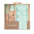 Miniatyrbild 4 av 4: Coffret pâtisserie - SCRAPCOOKING - Ourson - 4 pcs - Silikon - Inox - Vattenmelon vatten grönt