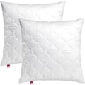Pikkukuva 2 / 4: ABEIL Setti 2 tikattua Memory Foam -tyynyä - 60x60 cm - Valkoinen Vit