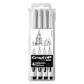 Miniatyrbillede 1 af 2: Stylus tuscher fine liners - Graph'It - Pakke med 6 - Sort - Varierede størrelser - Pigmenteret vandbaseret blæk Svart