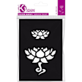 Pikkukuva 1 / 2: Liimattu stensili - Lotus-kukka - 7x10 cm - Ki-Sign